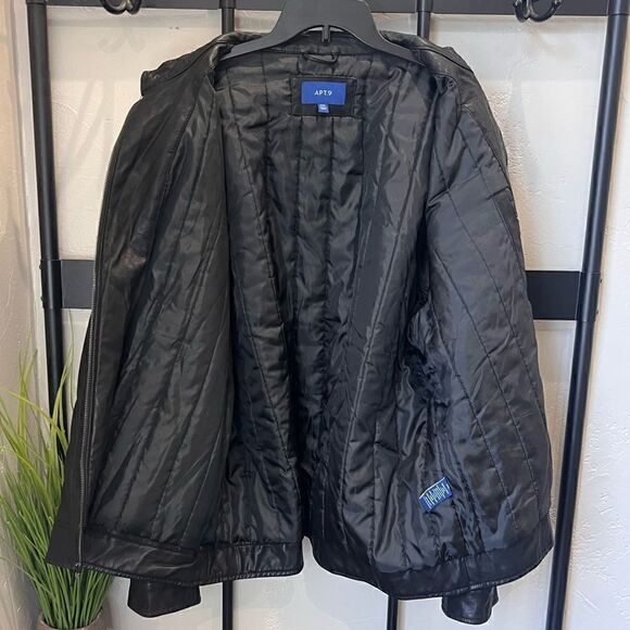 Apt 9 vegan leather jacket black size XXL NWOT - Picture 5 of 13